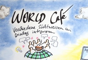 Grossgruppenveranstaltung im World Café-Format - grossveranstaltung format world cafe visual facilitators